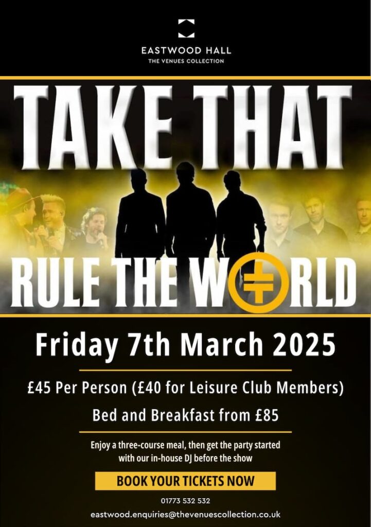 Take That Rule The World Tribute Night