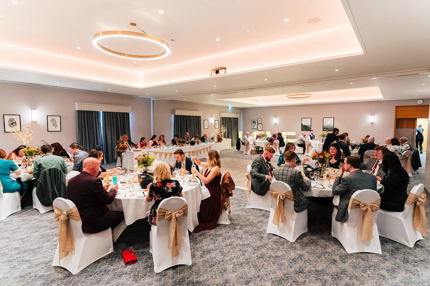 Wedding breakfast at Eastwood Hall